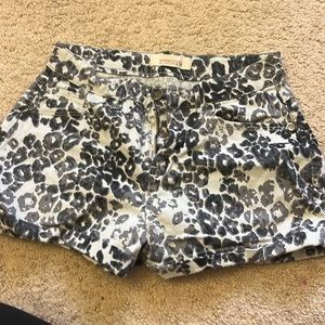 21 Denim pattern shorts